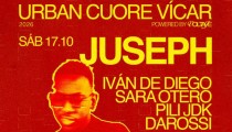 Juseph, Iván de Diego y Sara Otero, en el II Urban Cuore Vícar