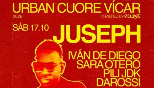 Juseph, Iván de Diego y Sara Otero, en el II Urban Cuore Vícar