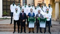 El alcalde recibe al Unicaja Voley tras proclamarse subcampe&oacute;n de la Superliga
