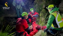 Rescatan a una persona herida en la ladera de la Cala Montoya de Cabo de Gata