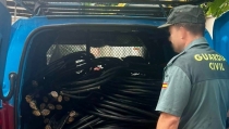Dos detenidos por robar cable de l&iacute;nea telef&oacute;nica en Carboneras