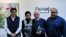 Gin&eacute;s Cervantes expone sus 'Paisajes' en el Teatro de la Villa de Hu&eacute;rcal-Overa