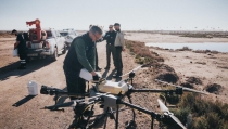 Roquetas de Mar refuerza con drones el trabajo de control de mosquitos