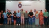 El jugador de balonmano Agust&iacute;n Casado celebra en Carboneras su bronce ol&iacute;mpico