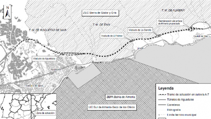 El proyecto del tercer carril de la A-7 obtiene la Declaraci&oacute;n de Impacto Ambiental favorable