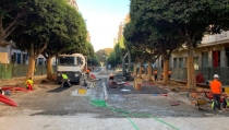 Los hosteleros afectados por las obras del Paseo de Almer&iacute;a denuncian que sus negocios est&aacute;n al l&iacute;mite