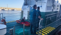 Rescatan por mar a un hombre de 68 a&ntilde;os herido en Cala San Pedro