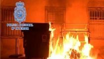 La Polic&iacute;a Nacional detiene en Almer&iacute;a a un hombre que quem&oacute; un contenedor