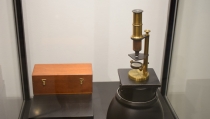El Museo de Almer&iacute;a exhibe un microscopio de principios del siglo XX