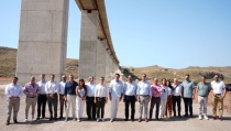 La obra del viaducto de Los Feos de la l&iacute;nea de alta velocidad se acerca a su final