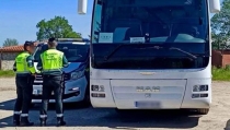 El conductor de un autob&uacute;s escolar de Albox da positivo por drogas en un control