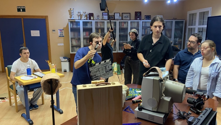 El Festival Inclusivo de Cortometrajes Gallo Pedro celebra un rodaje tutorizado