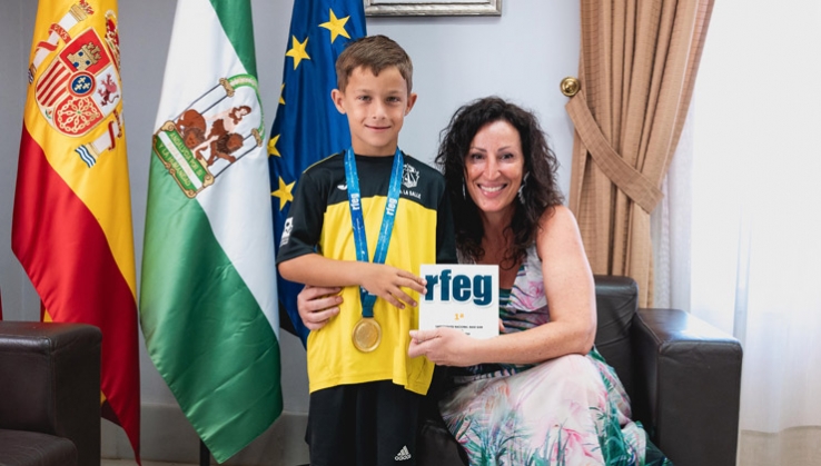 Leo Rodr&iacute;guez, de 7 a&ntilde;os, campe&oacute;n de Espa&ntilde;a de gimnasia art&iacute;stica Base 1