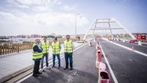 Ya se puede circular por el Puente del Ca&ntilde;uelo en Roquetas de Mar