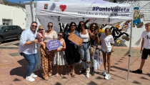 El Punto Violeta en V&iacute;car fomenta la cultura del respeto y la no violencia