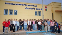 V&iacute;car rinde homenaje a Anastasia Dmytriv dando su nombre a la Piscina Municipal