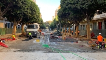 Las obras de peatonalizaci&oacute;n del Paseo de Almer&iacute;a se ampl&iacute;an a todo su trazado