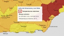 El Valle del Almanzora y Los V&eacute;lez, en nivel rojo por altas temperaturas