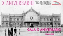 La Mesa del Ferrocarril finaliza los actos del 10&ordm; aniversario con una gala