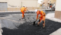 Las obras de la calle Escolares de Puente del R&iacute;o, a punto de finalizar