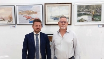 Andr&eacute;s Manzano Ciur&oacute; expone sus &uacute;ltimas acuarelas en la Biblioteca Villaespesa