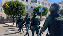 Desmantelan un punto de venta de droga en Las 200 Viviendas de Roquetas